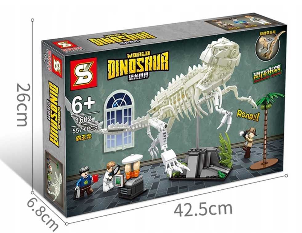 Klocki Dinozaur JURASSIC WORLD T-rex 557 el. z Polski jak Lego