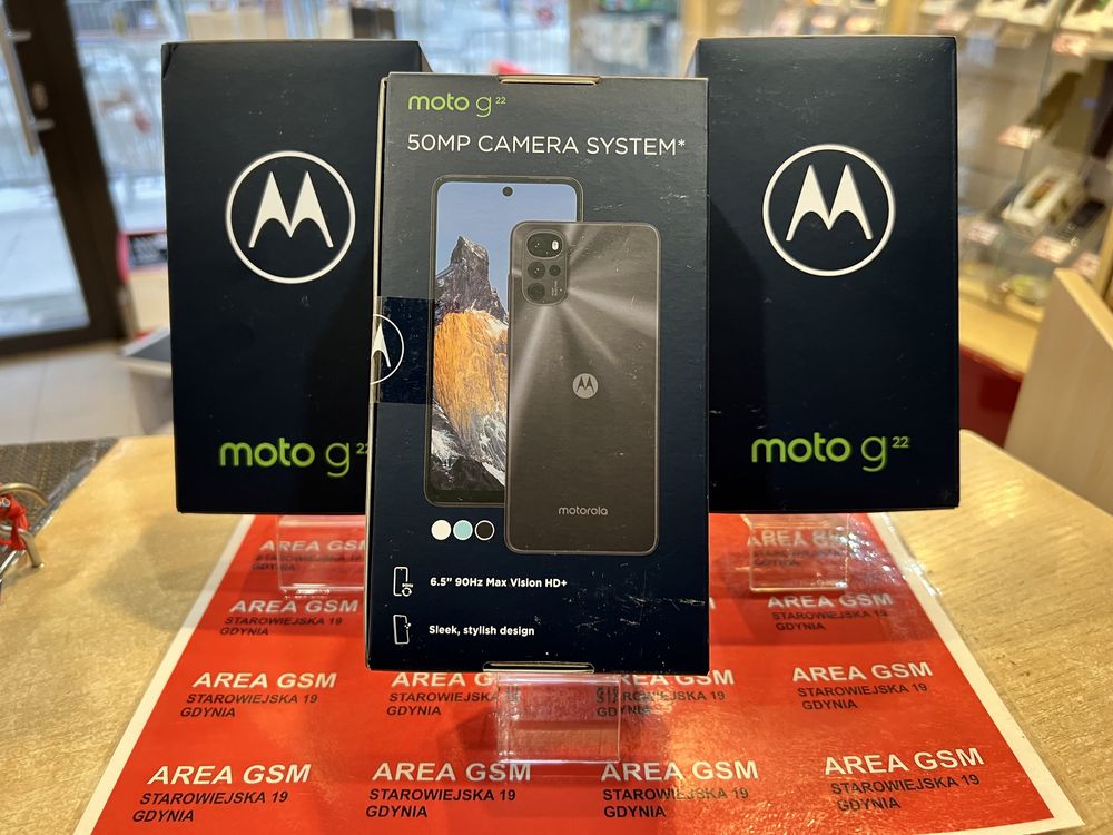 Moto G22 Iceberg Blue/Nowa Plomba/Bez Rat/Starowiejska 19