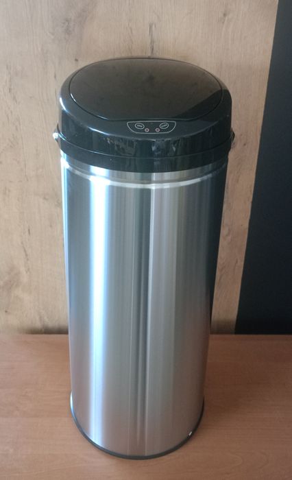 ECHTWERK Kosz na śmieci z czujnikiem ruchu, pojemność 42 litry, INOX