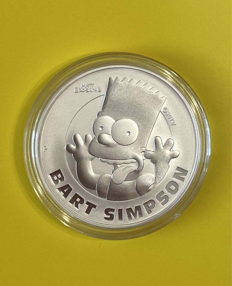 Симпсоны  - серебряная монета