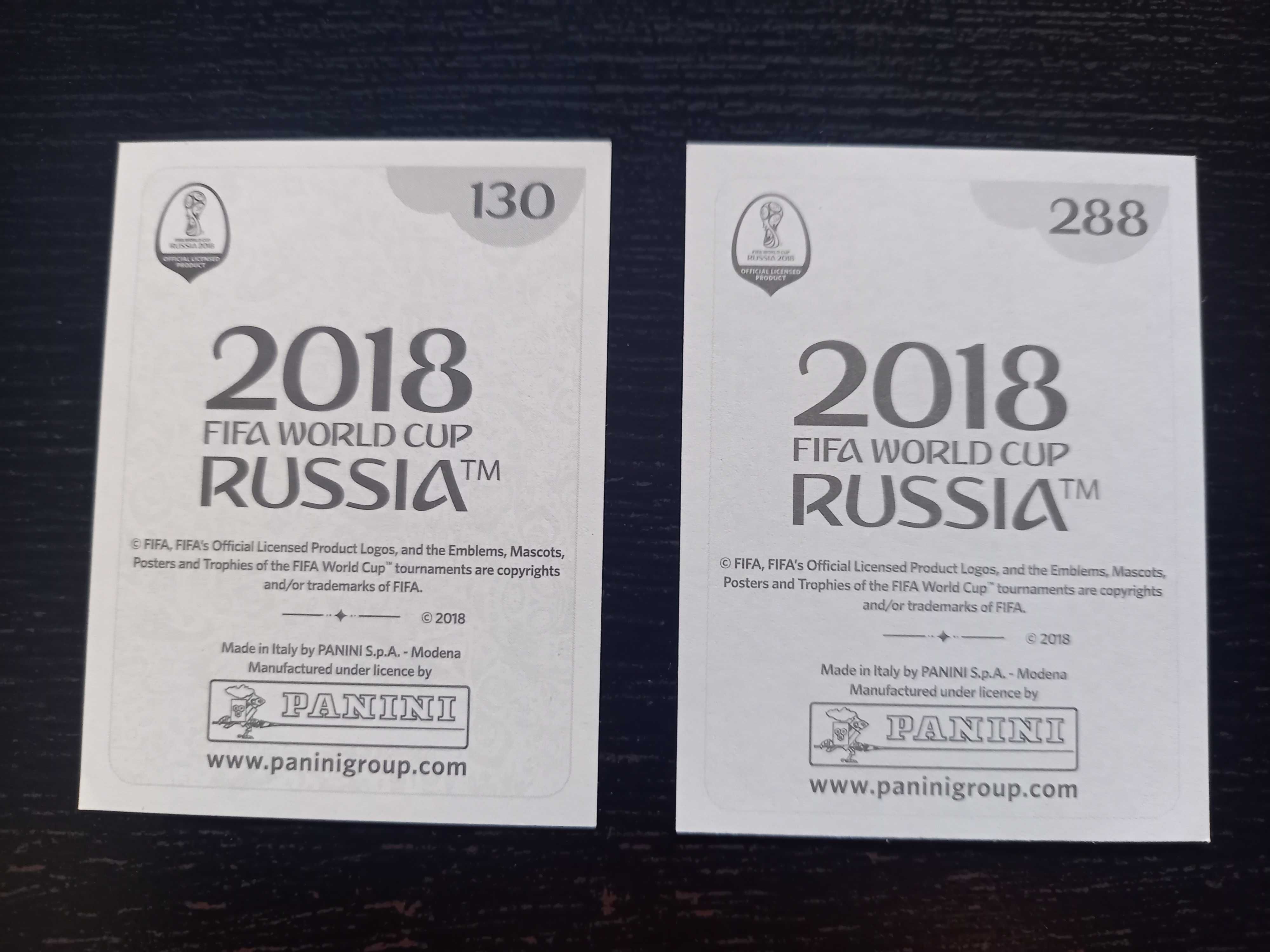 Cromos de futebol FIFA World Cup Russia 2018 da Panini