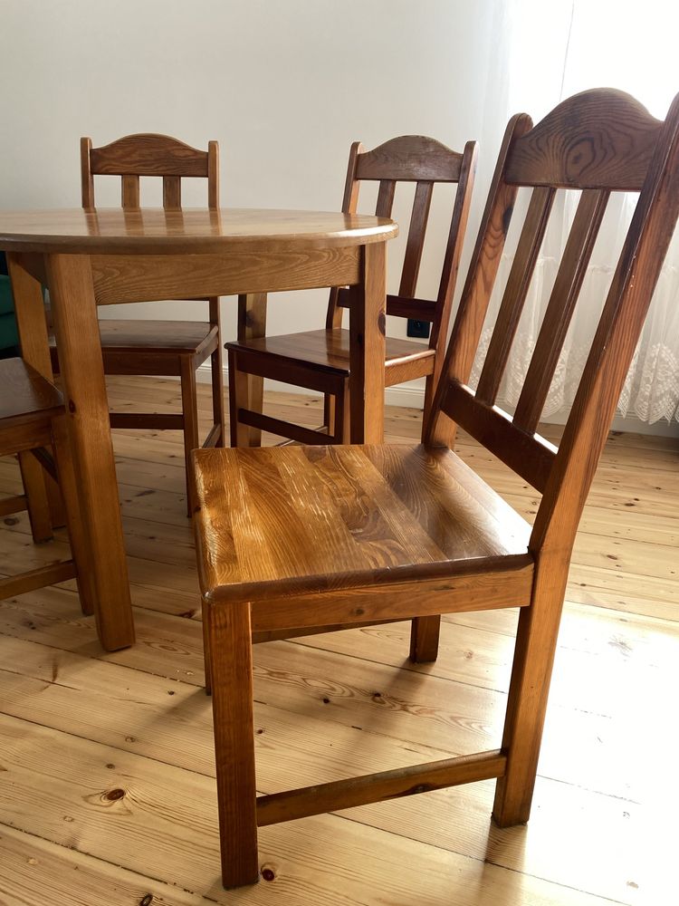 4 krzesła dębowe