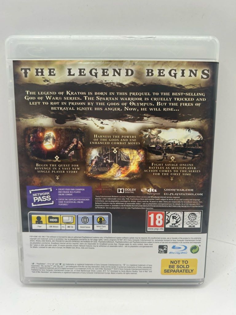 God Of War Ascension 3xA Ps3 nr 9956