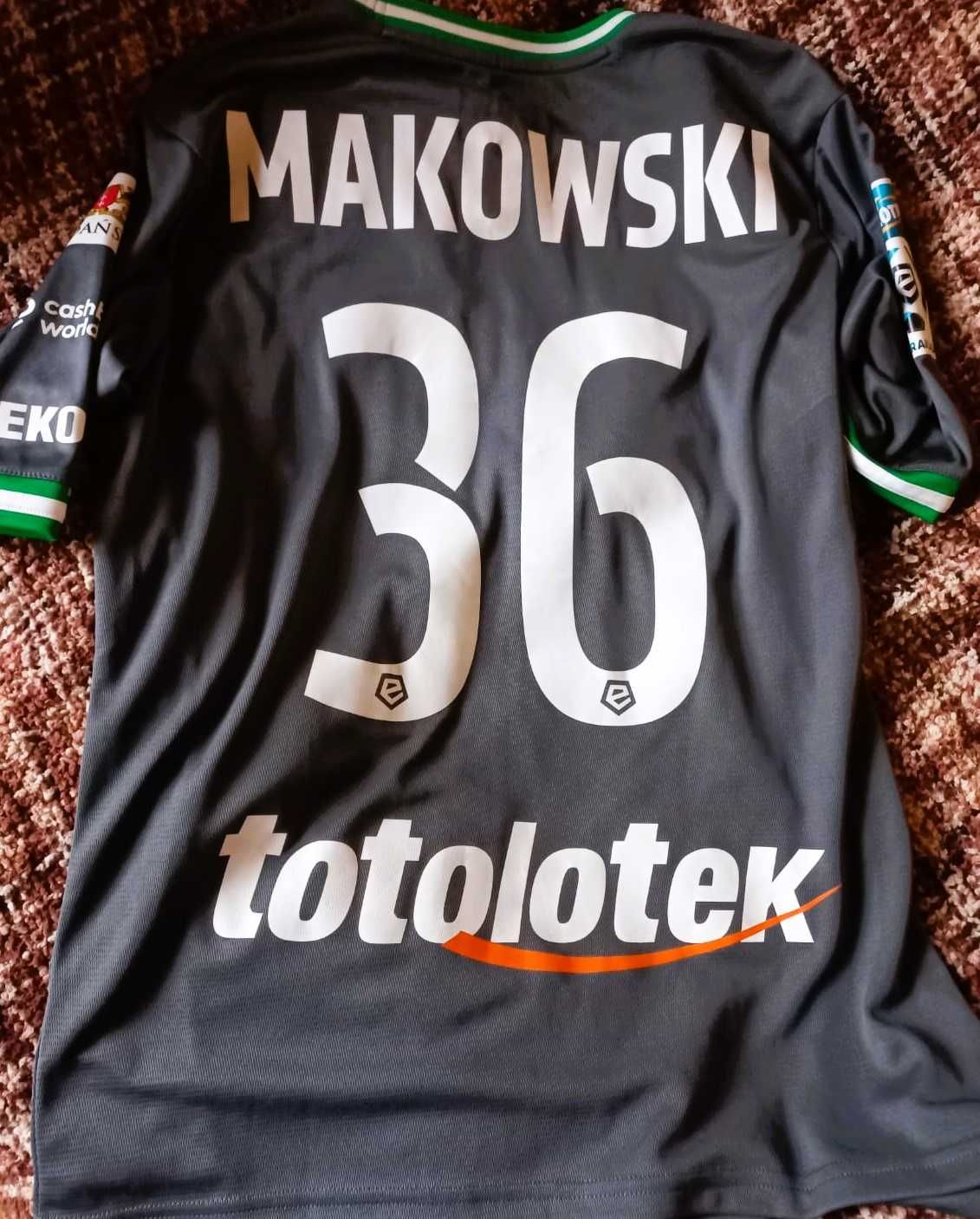 Koszulka meczowa matchworn T.Makowski Lechia Gdańsk autograf