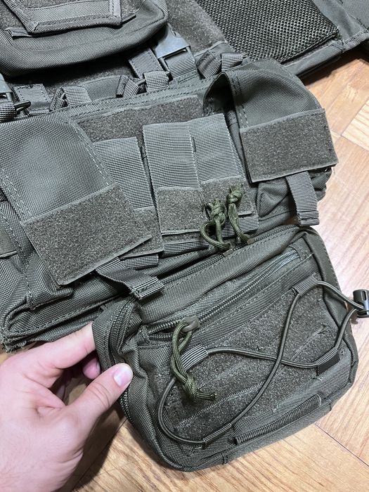 Kamizelka taktyczna zielona 1000D molle