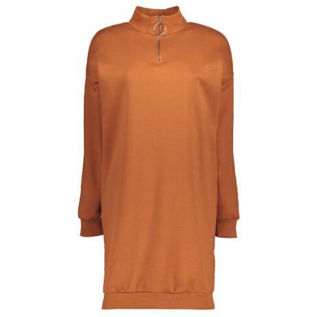 34 XS NOWA NEW YORKER bluza oversize długa dresowa BRĄZ CAMEL AMISU