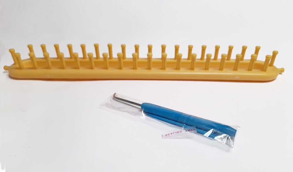 Tear retangular Tricô 35,5 cm Amarelo Novo