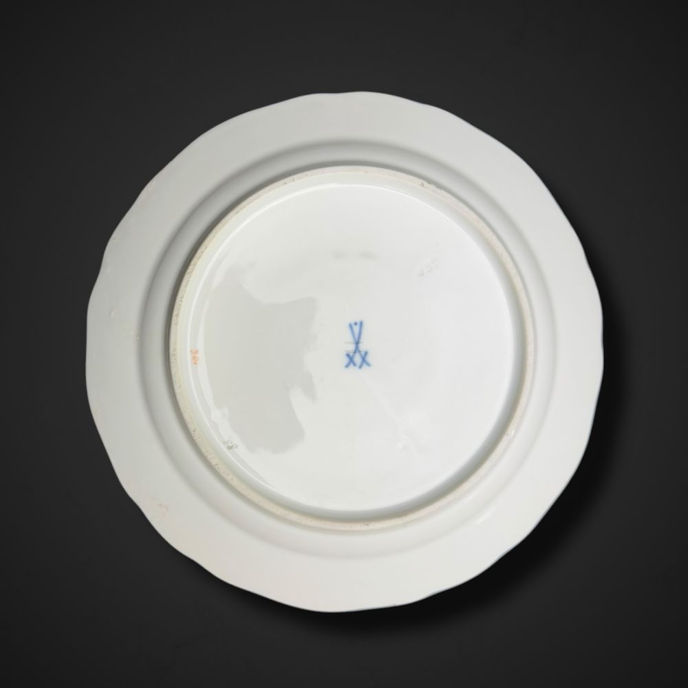 Talerz Talerzyk deserowy miśnia meissen kwiaty B5/022249