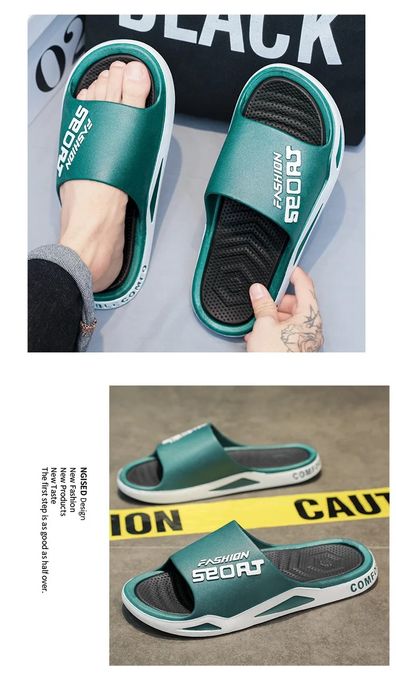 Klapki unisex zielone EU42-43/26cm