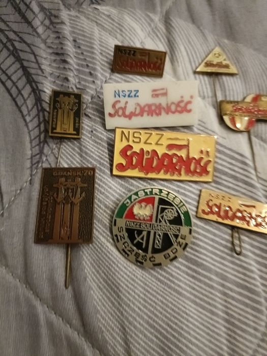 Odznaki solidarności 9 sztuk p7