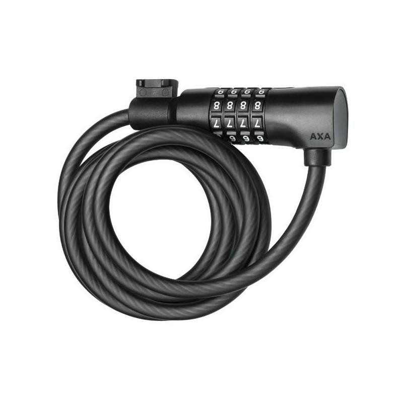 Zapięcie rowerowe linka AXA RESOLUTE 180cm/8mm + uchwyt, na szyfr