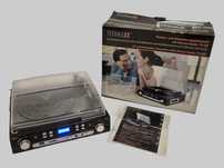 Gramofon + magnetofon Technaxx TX-22 — digitalizacja, USB/SD, oryg. pu