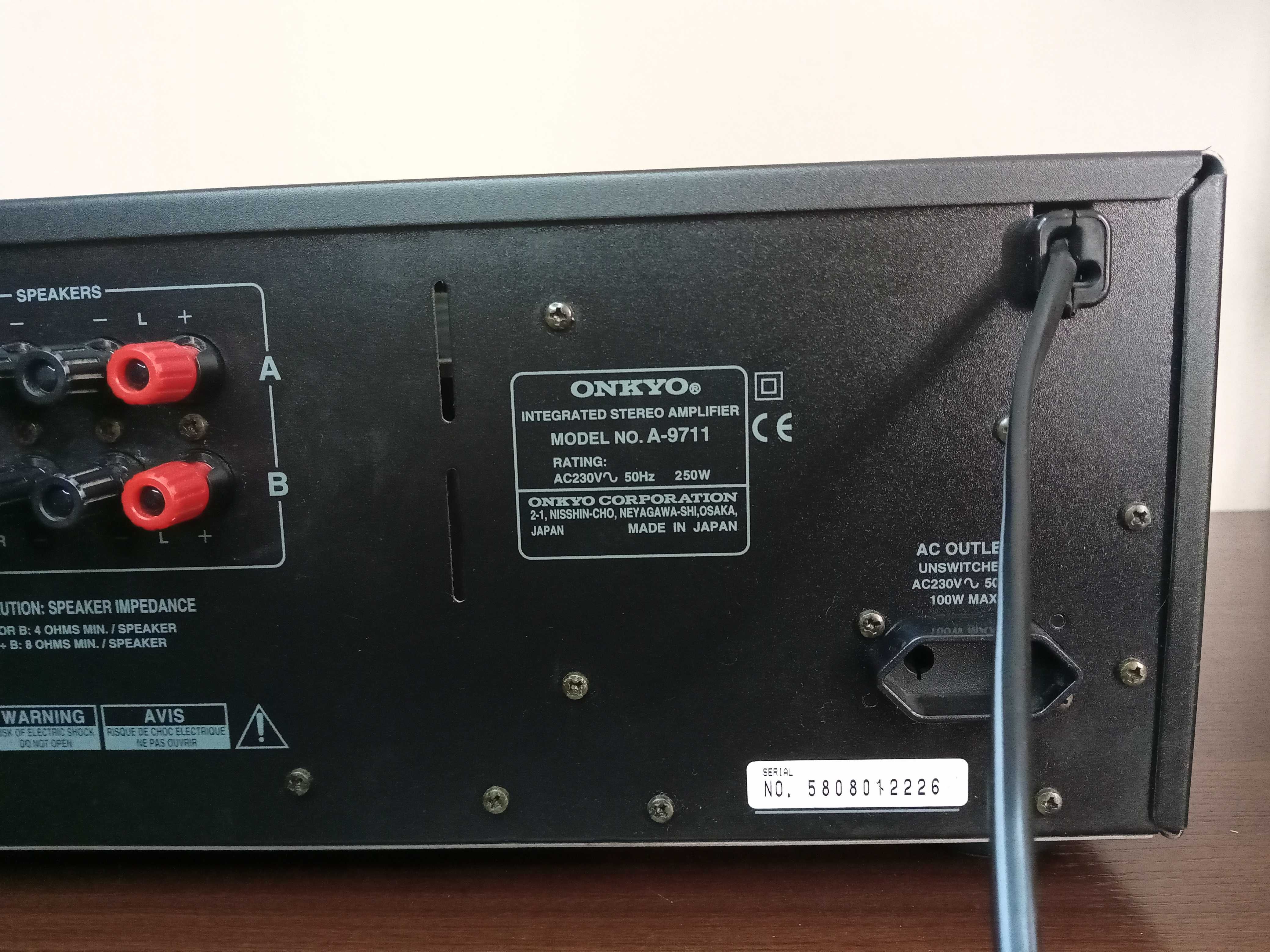 Wzmacniacz stereo ONKYO INTEGRA A-9711 Japan