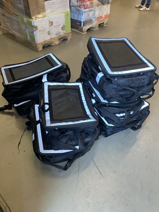 Mala Nova Glovo estefeta. Glovo delivery bag New