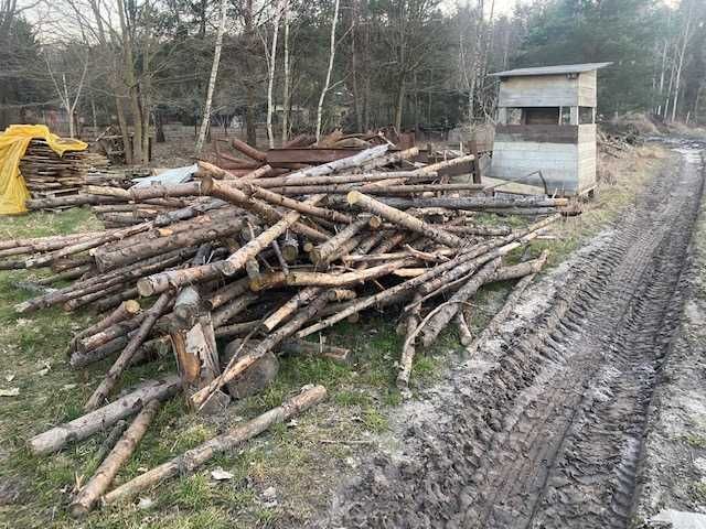 drewno opałowe stemple słupki budowlane oflis deski tanio