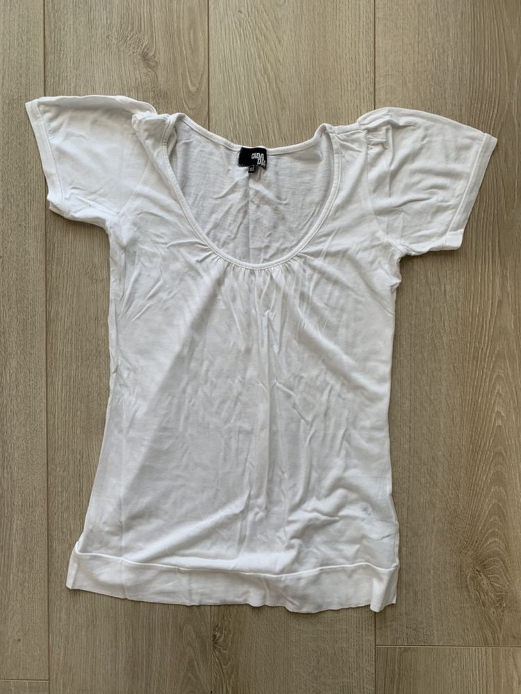 Biała koszulka Cada Dia rozmiar XXS
