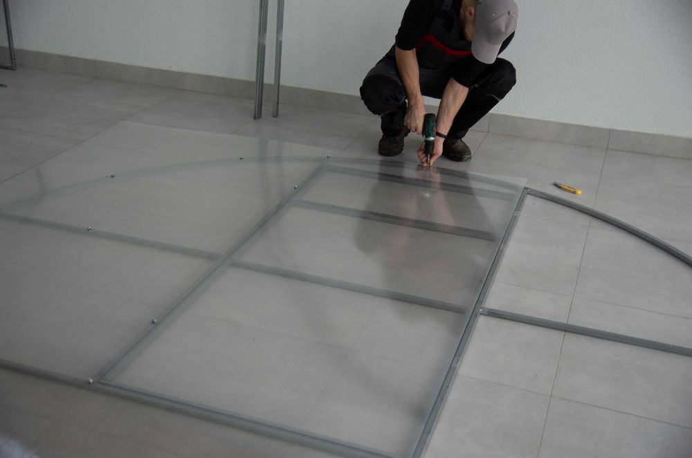 Szklarnia Tunel 3x8m z poliwęglanu komorowego 6mm, profil 40x20mm