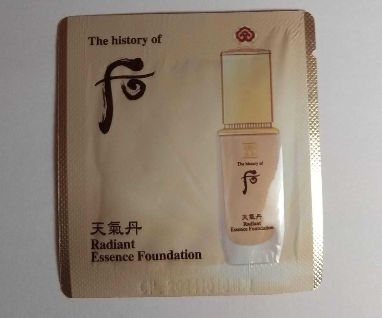 the history of whoo radiant essence foundation №21 тональный крем люкс