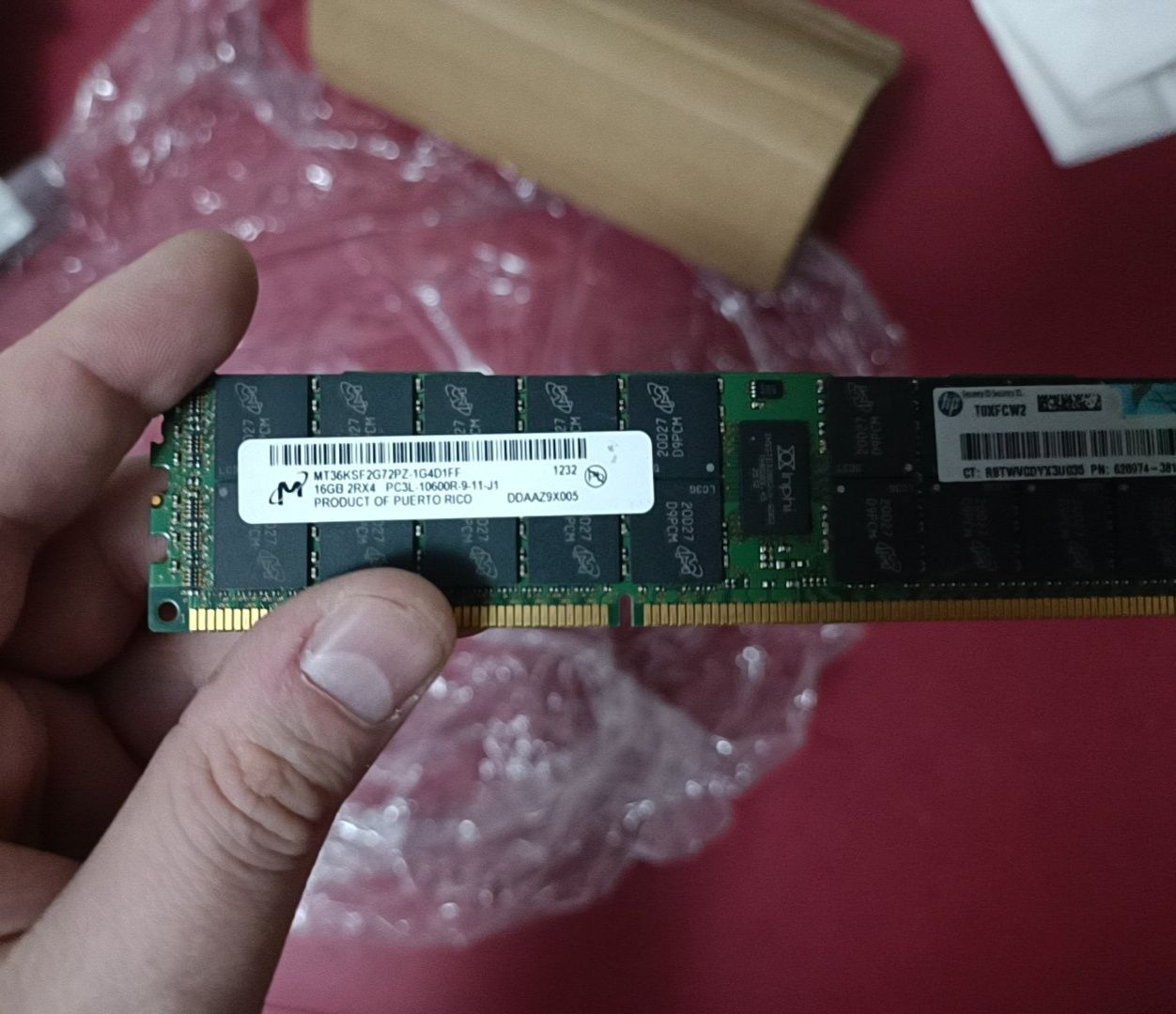 Оперативная память DDR3 16GB ECC REG Server (Micron/HP)