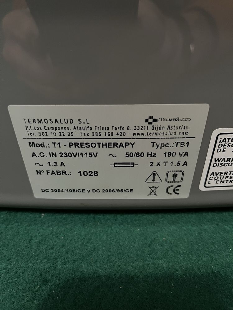 Maquina pressoterapia