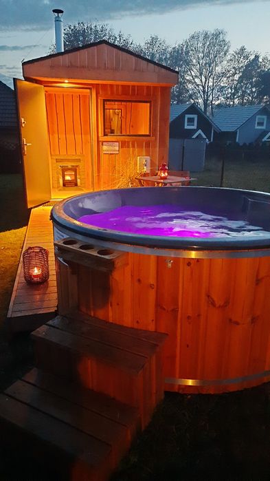 Domki do wynajęcia Kaszuby nad jeziorem Dobrogoszcz Balia Sauna Już od