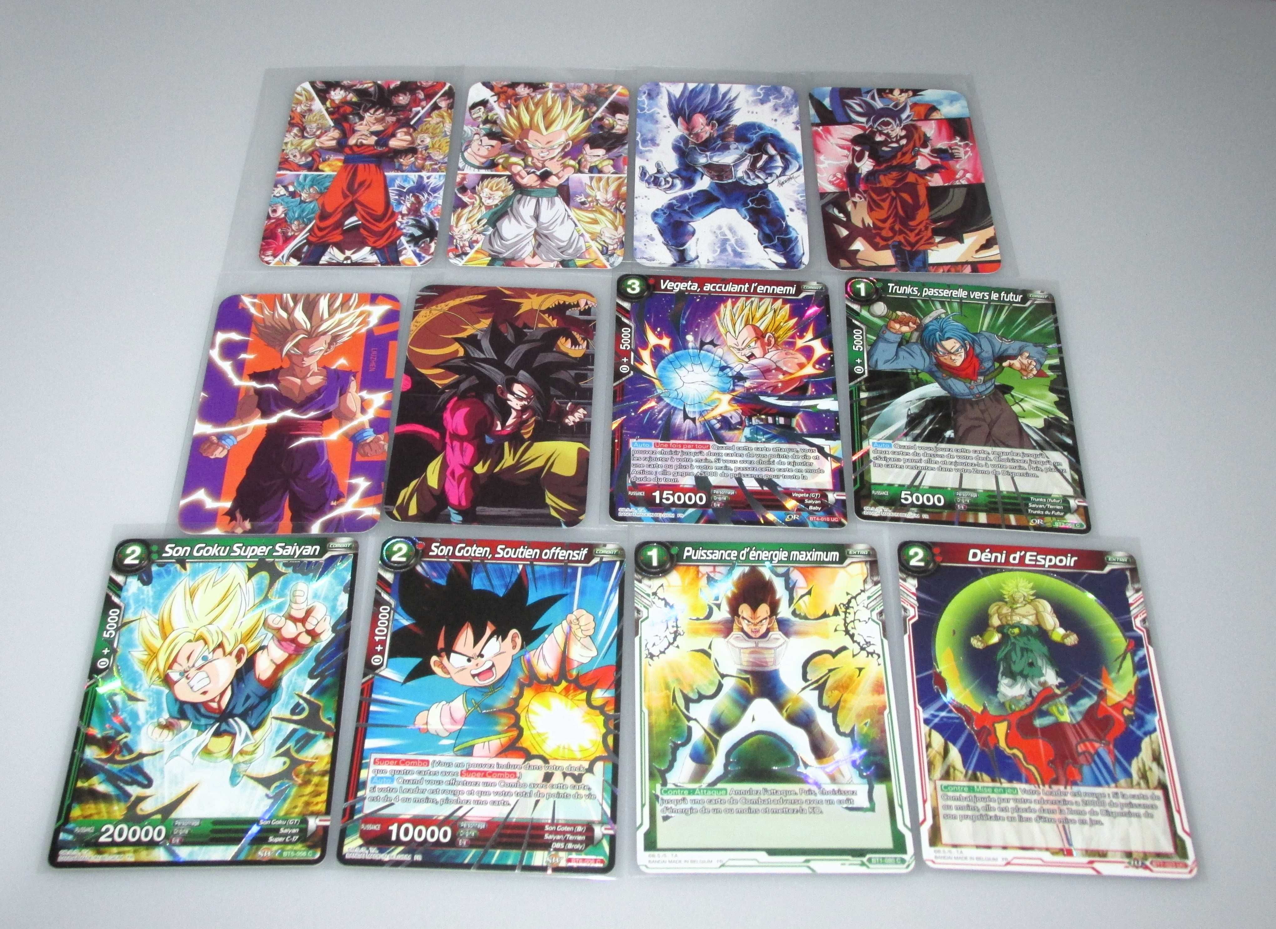 13 Cartas Variadas Dragon Ball