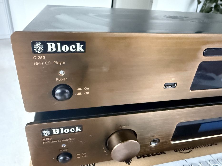 Block V250 wzmacniacz + cd v250 + glośniki Maudio