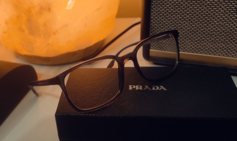 Okulary korekcyjne Prada sport Granat nowe