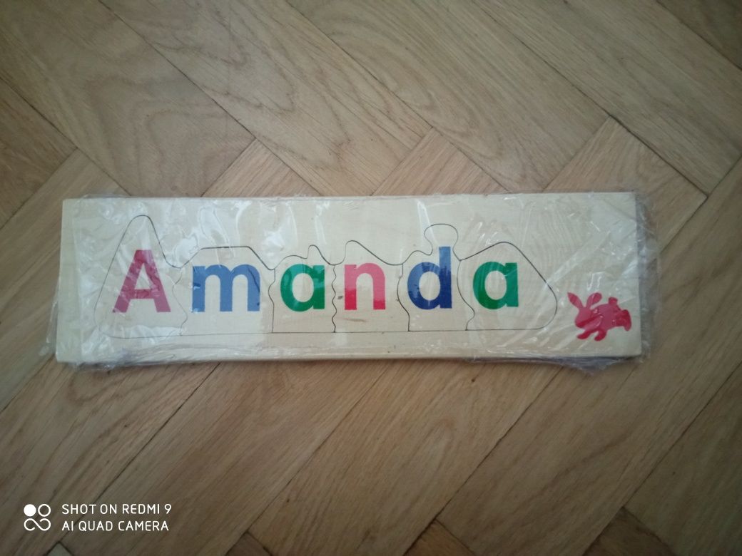 Tabliczka na drzwi z puzzlami personalizowanymi