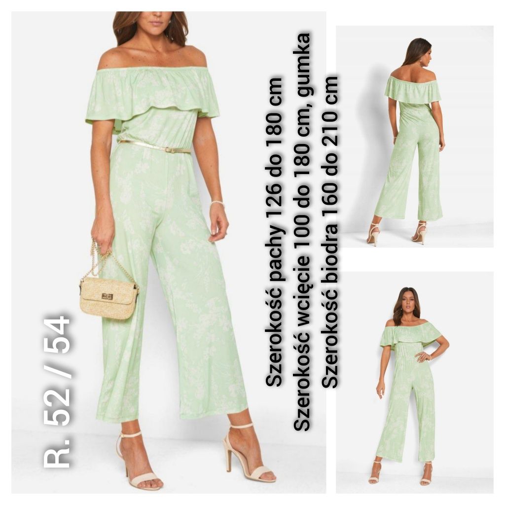 Kombinezon damski plussize hiszpanka xxl 44 46 3xl