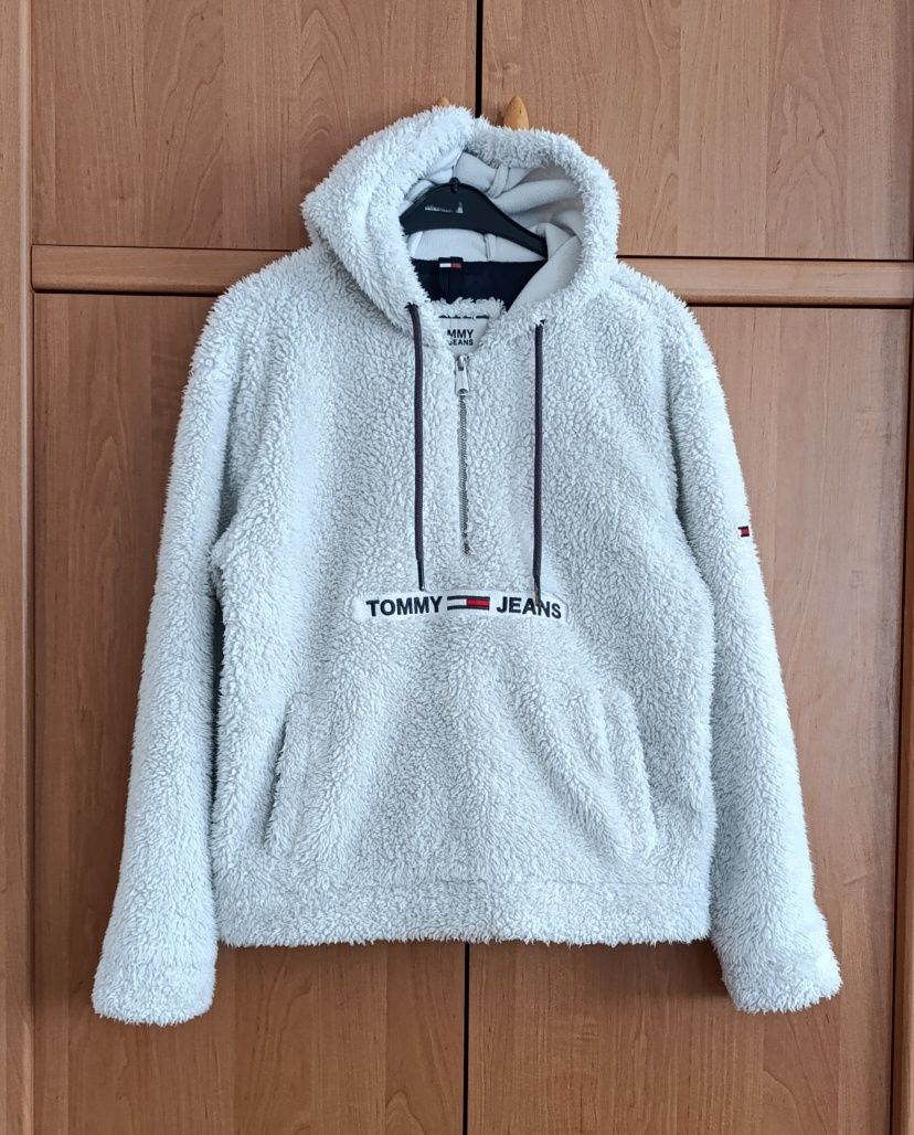 Худі жіноче оверсайз Tommy Hilfiger оригінал шерпа тедді