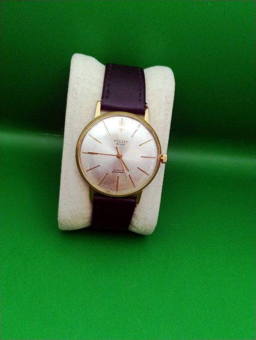 Poljot De Luxe męski garniturowy zegarek mechaniczny Au 20