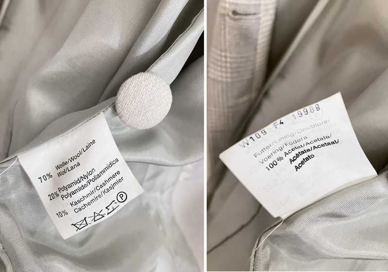 Marynarka wełna kaszmir premium vintage żakiet we wzory patchwork