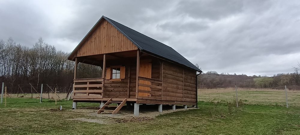 Domek letniskowy drewniany rekreacyjny na działkę z antresolą :)