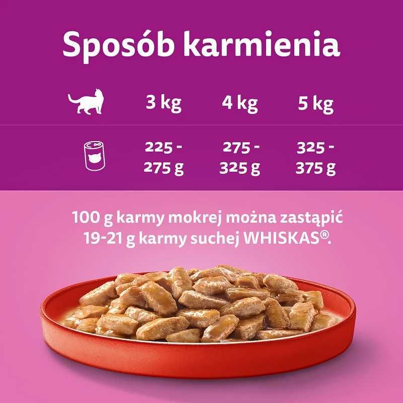 Zestaw Mokrej Karmy WHISKAS Wołowina-SOS 24x400g