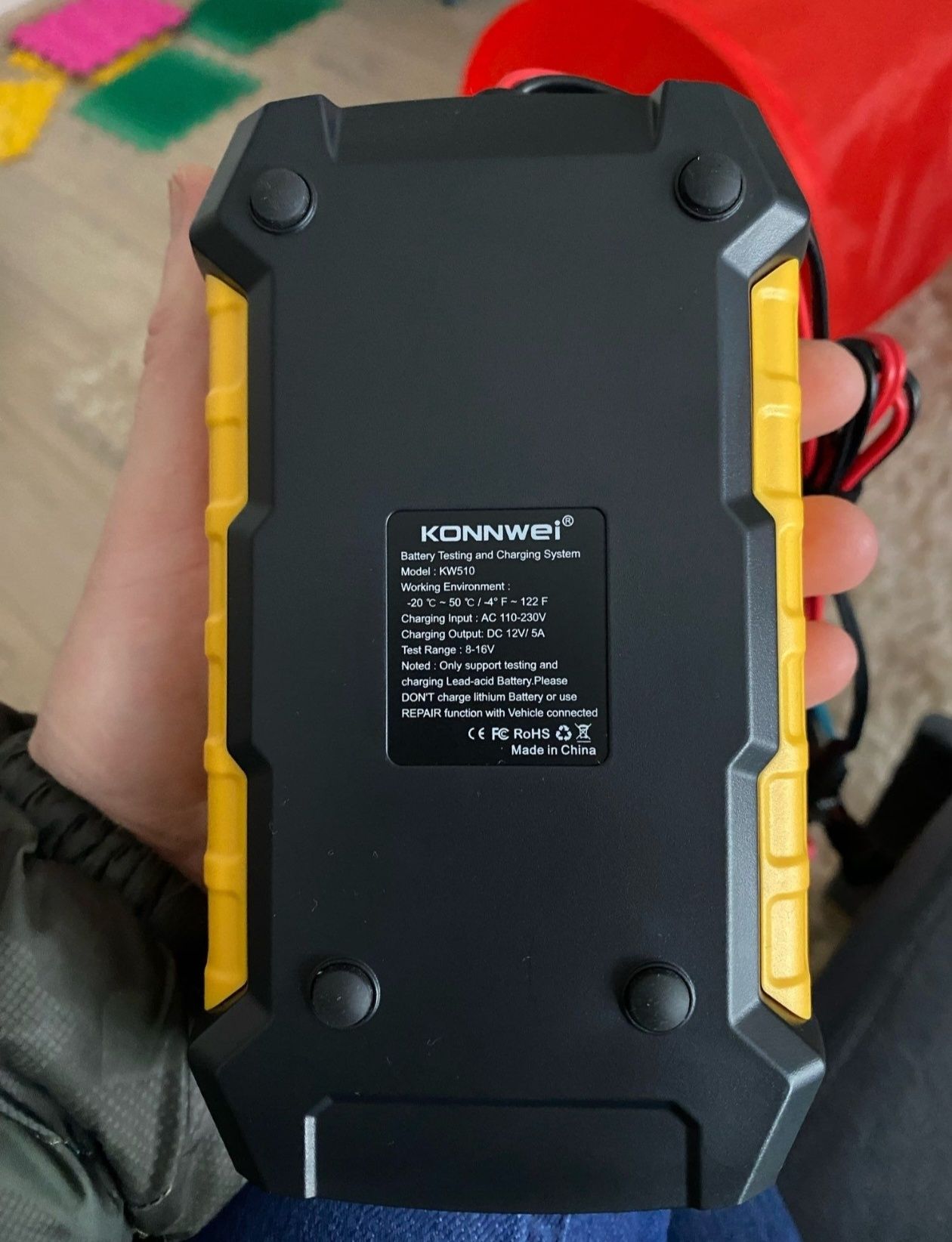 Konnwei KW510 зарядное устройство АКБ + аккумуляторный тестер