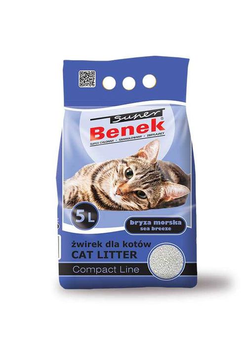 Super Benek Compact Morska Bryza żwirek dla kota 5L