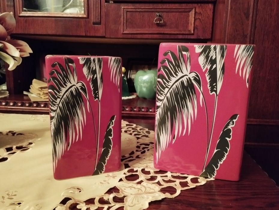 Wazon kwadratowy ( bordowy)