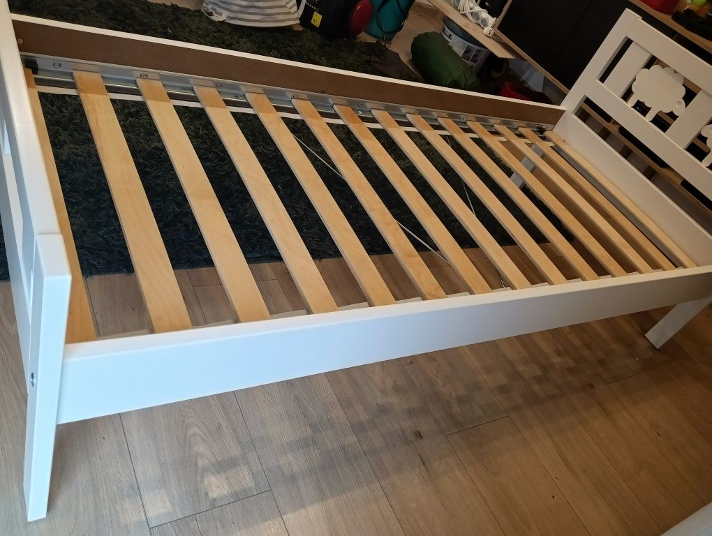 Łóżeczko dziecięce IKEA kritter białe 160x70