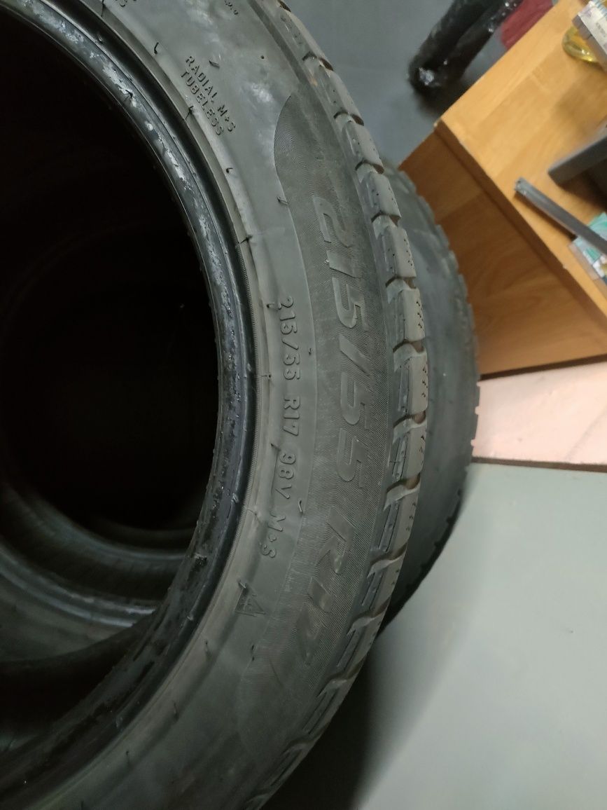 4 x opon zimowe  Pirelli sottozero 3 215/55 r18