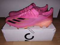 Korki piłkarskie 46 Adidas X Ghosted.1 FG/AG pink orange professional