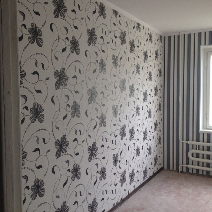 поклейка обоев, ремонт квартир, офисов