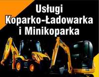 Usługi koparko-ładowarką i minikoparką