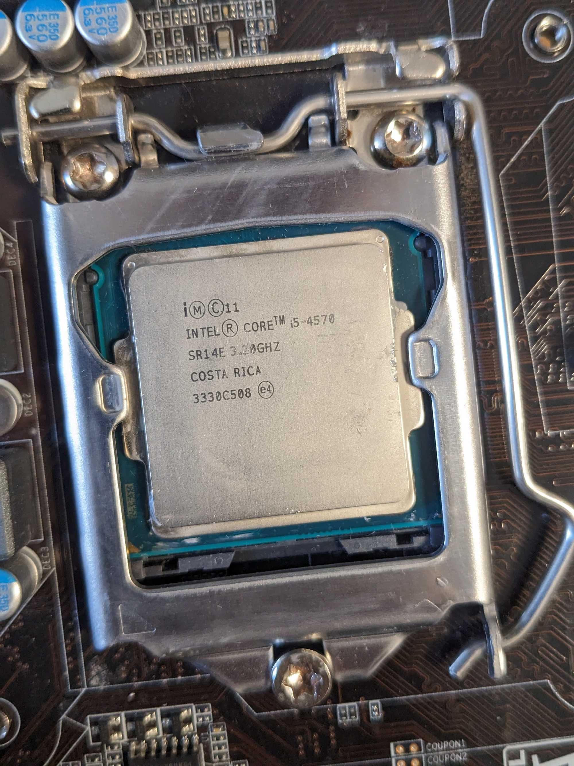 Комплект Gigabyte GA-85M-HD3 + Intel core i5-4570 +16Gb ddr3 +кулер