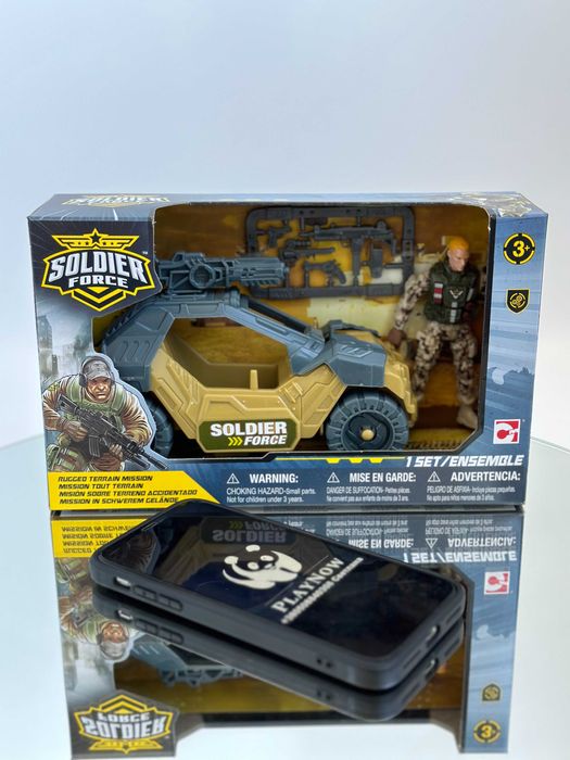 Дитячий набір Chap Mei / Солдатики набор джип, машинка *