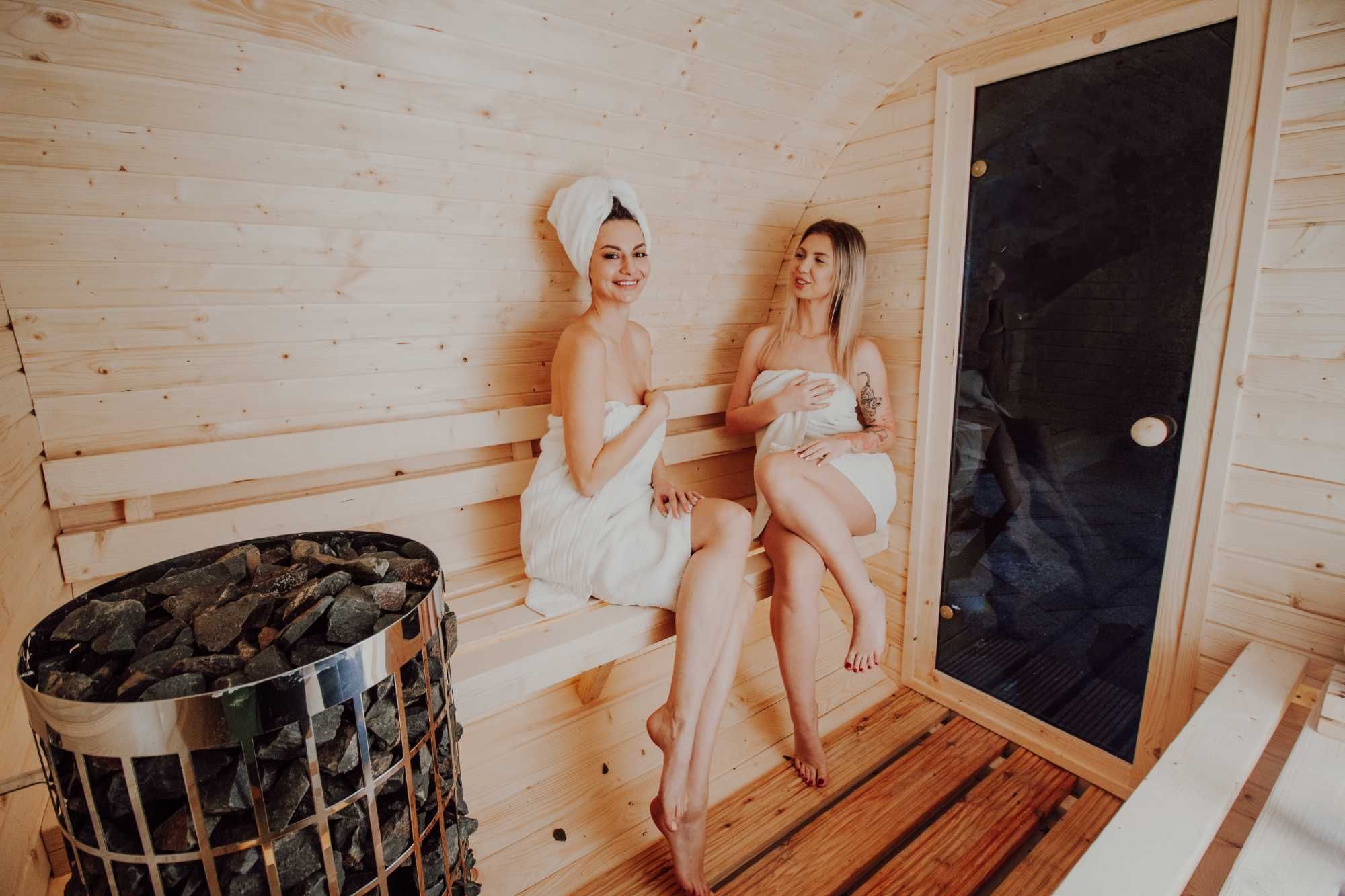 Sauny Sauna Ogrodowa Beczka Ruska Bania 2,5m Dowolna Konfiguracja