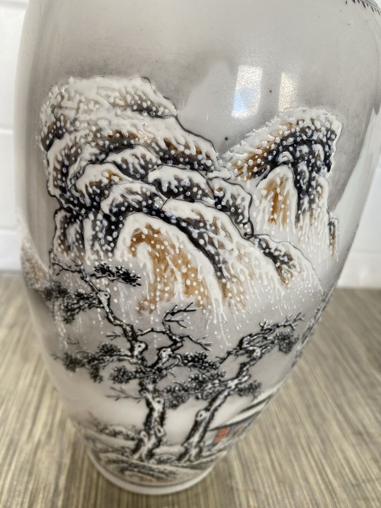 Vaso de cena de neve