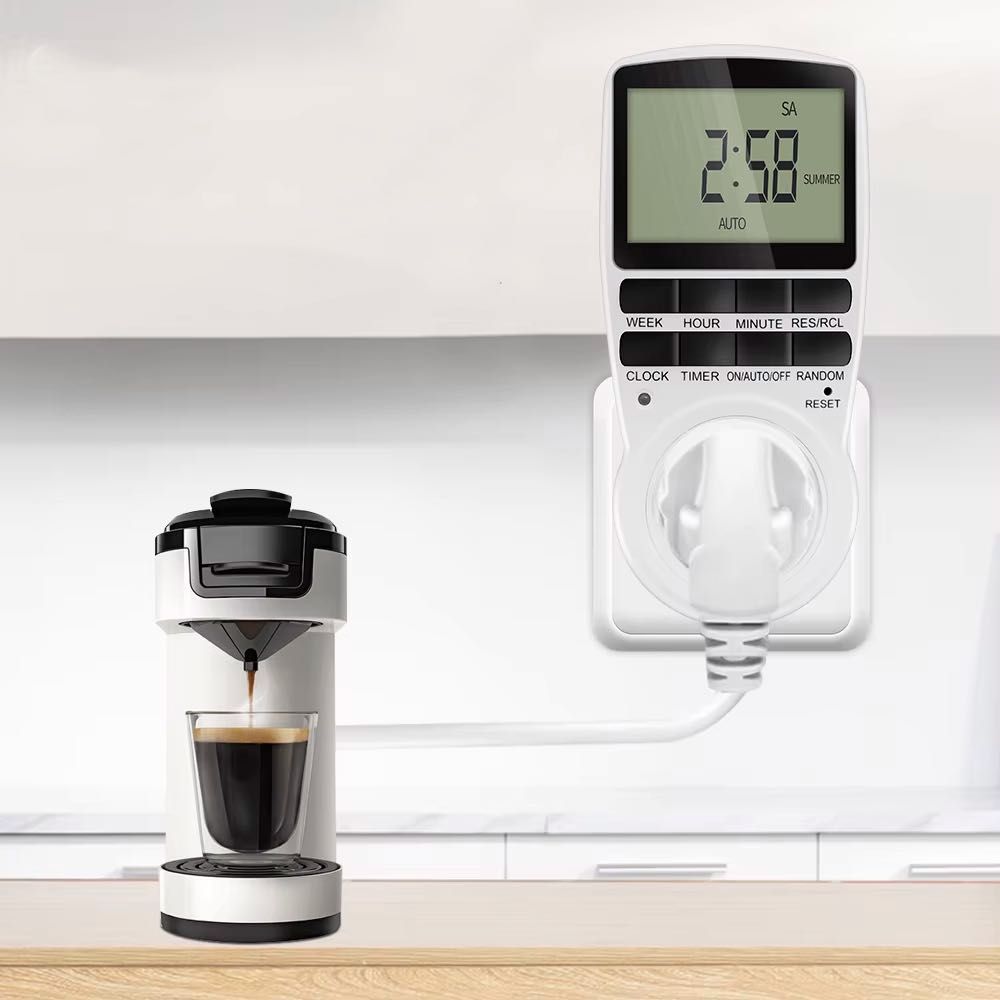 Timer cyfrowy programator czasowy gniazdko wyłącznik czasowy schuko