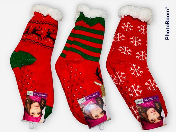 Новогодние носки (Новорічні шкарпетки теплі)