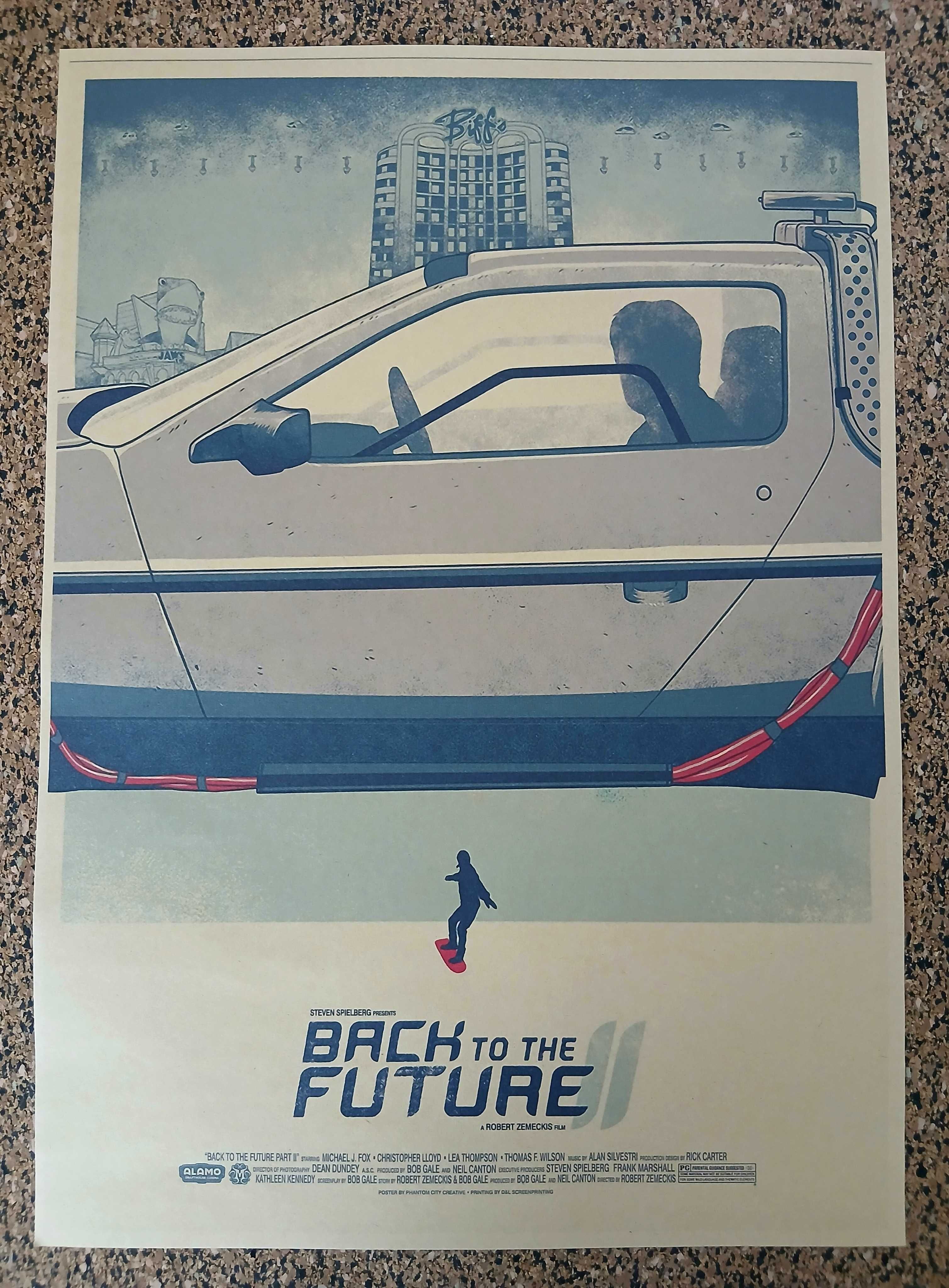 3 Posters - Back To The Future (papel kraft, Painel grande formato)